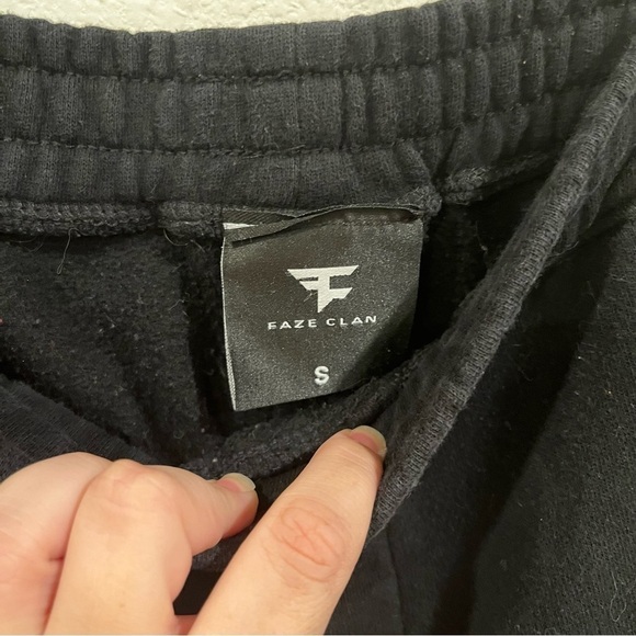 Faze Clan size small black sweat joggers with embroidered detail fkn prfct - Picture 3 of 10